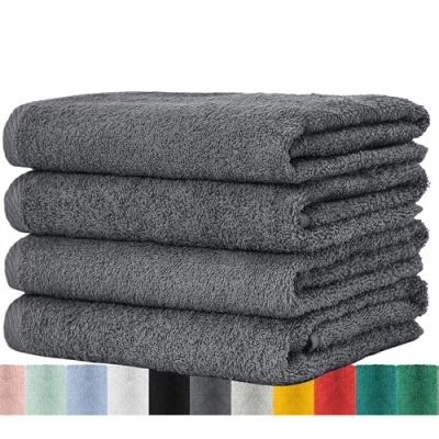 Afbeelding van BaSaTex Handdoekenset voor huishouden en gasten, verpakking van 4 stuks, badstof handdoeken met ophanglus zacht katoen, 50 x 100 cm, wasdoeken de badkamer, Öko Tex Standard