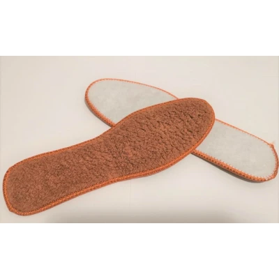 Afbeelding van Wool Zuivere Wollen Inlegzool maat 43 (lengte 26.5cm) Kleur: bruin dik 5mm