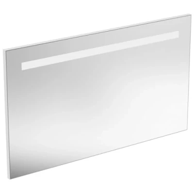 Afbeelding van Ideal standard strada ii spiegel met verlichting horizontaal 120x70cm condensvrij aluminium look t3344bh