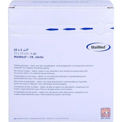 Afbeelding van MaiMed non woven steriele gaascompressen 10cm x 50 stuks