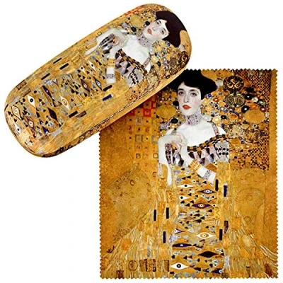 Afbeelding van VON LILIENFELD Brillenetui Brillenkoker Stabiele Gustav Klimt: Adele Reinigingsdoek Glasses Case Art