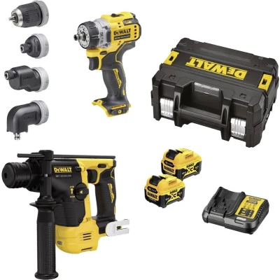 Afbeelding van DEWALT DCK2101P2T QW Accu schroefboormachine, boorhamer 12 V 5 Ah Li ion Incl. accu, 2 accus, lader
