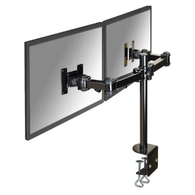Afbeelding van Neomounts FPMA D960D full motion monitorarm 2 schermen 10 27&quot; klem zwart