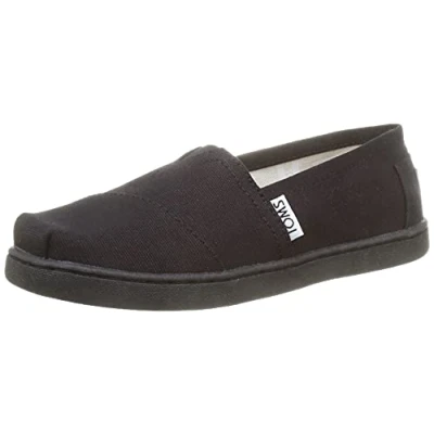 Afbeelding van TOMS Unisex Kids Alpargata Core Loafer Flat, Zwart, 34.5 EU