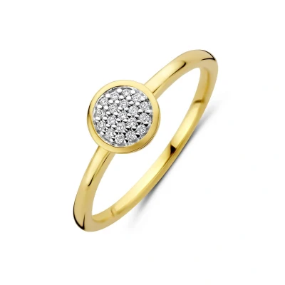 Afbeelding van 14K geelgoud ring diamant 0.06ct h si 4035573 17.75
