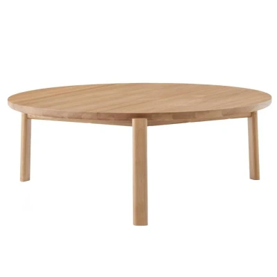 Afbeelding van Audo Copenhagen Passage salontafel Ø90 naturel eiken