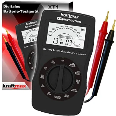 Afbeelding van Kraftmax Professionele accutester XT1 Revolution V2 batterij tester van de nieuwste generatie testapparaat incl. interne weerstandstest