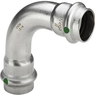 Afbeelding van Viega sanpress inox bocht 90 sc mof 42mm 435684 435 684