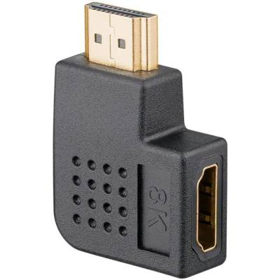 Afbeelding van HDMI adapter Goobay Horizontaal (8K@60Hz, 90, Verguld)