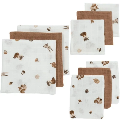 Afbeelding van Meyco hydrofiele starterset Forest Animals set van 9 toffee
