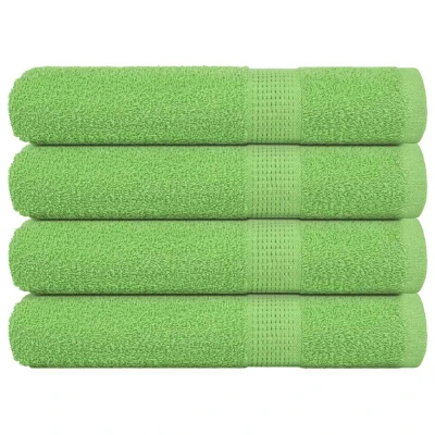Afbeelding van vidaXL Handdoeken 4 st 100x200 cm 360 g/mÂ² 100% katoen appelgroen