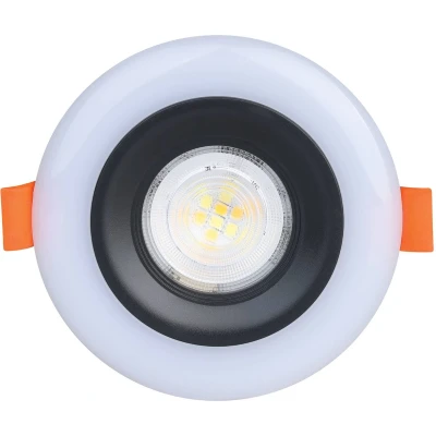 Afbeelding van EGLO Calonge RGB Inbouwspot LED Ø 9,8 cm Zwart/Wit Instelbaar &amp; wit licht Dimbaar