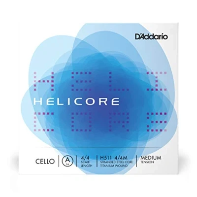 Afbeelding van D&#039;Addario Helicore 4/4 Schaal Medium Spanning Enkele Een String voor Cello