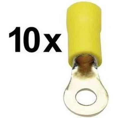Afbeelding van Sinuslive RKS 4,0 P10 Ringkabelschoen Dwarsdoorsnede (max.): 4 mm² Deels geïsoleerd Geel 10 stuk(s)