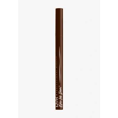 Afbeelding van NYX Professional Makeup Epic Ink Liner Waterproof Eyeliner Intense Kleur Flexibele Punt Blijft Tot Wel 24 Uur Zitten Sterk Gepigmenteerd Vlekkenvrij Met Vegan Formule Bruin Dark Chocolate 1 ml