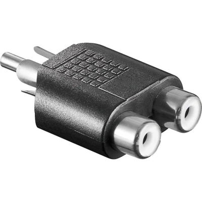 Afbeelding van Subwoofer/Tulp mono (m) Tulp stereo (v) audio adapter
