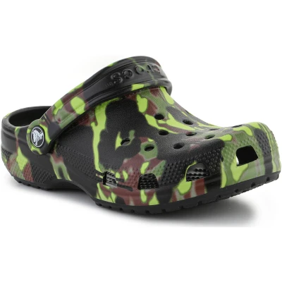 Afbeelding van Crocs Classic Spray Unisex Muiltjes voor kinderen, Maat: 29/30, Black Kunststof