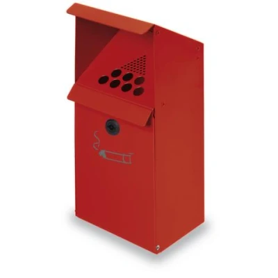 Afbeelding van Stalen muurasbak Met houder 3,7 l