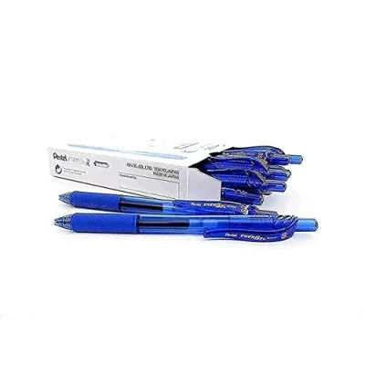 Afbeelding van Pentel BLN105 Gel Ink Rollerball pennen met Click Top 0,25 mm lijn en 0,5 bal diameter 12 blauw