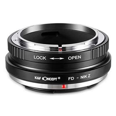 Afbeelding van K&amp;F Concept FD NIK Z Bajonettadapter lens ring voor Canon op Nikon 7 en 6 spiegelloze full formaatcamera