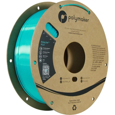 Afbeelding van Polymaker PolyLite PLA Filament Silk Teal 1.75mm 1KG