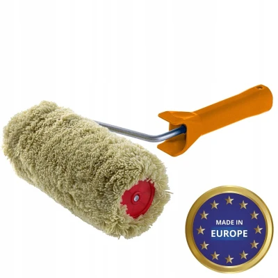 Afbeelding van KADAX Verfroller, schilderbenodigdheden voor muurverf en gevel gevelverf, gevelroller met handvat van kunststof, schilderroller, verfroller 25cm