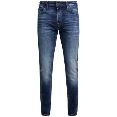 Afbeelding van Jack &amp; Jones Heren Jeans Broeken MIKE slim Fit Blauw 29W / 34L Volwassenen