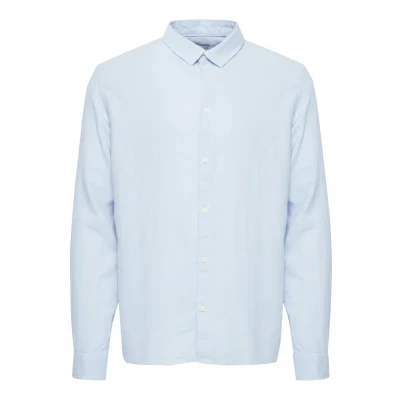 Afbeelding van Solid Sdenea Overhemd, Heren, Maat: Large, Chambray blue