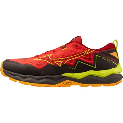 Afbeelding van Mizuno WAVE Daichi 9 Trail hardloopschoenen, Heren, Maat: 42.5, Red Textiel/ synthetisch