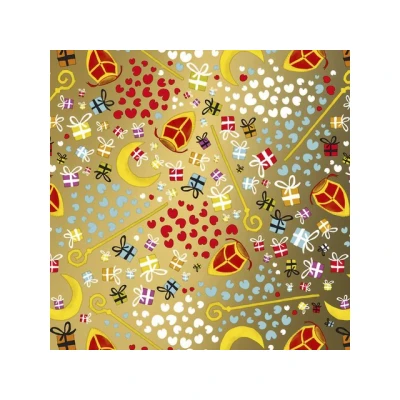 Afbeelding van Kangaro toonbankrol Sint goud 30 cm x 200 meter 80 gram K S691842 1