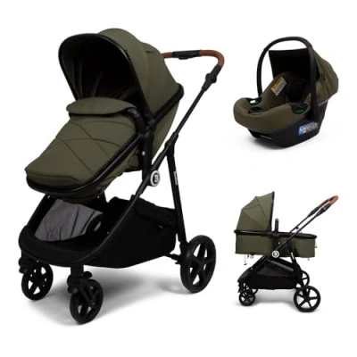 Afbeelding van Baninni 3 in 1 Multi Standen Kinderwagen met Autostoel Nelia Groen