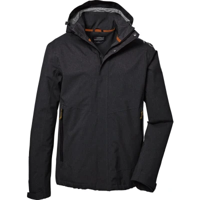 Afbeelding van killtec Heren Functioneel jack/outdoorjack met afritsbare capuchon KOS 53 MN JCKT, dark anthracite, 3XL, 41333 000