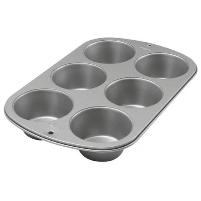 Afbeelding van Wilton Muffin / Cupcake Bakvorm Jumbo 6 stuks