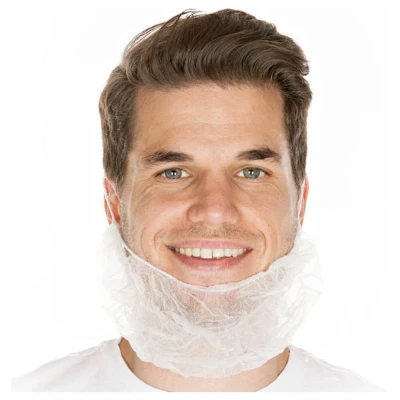 Afbeelding van Franz Mensch FM1041 Baardbescherming wit, 100 stuks Wit