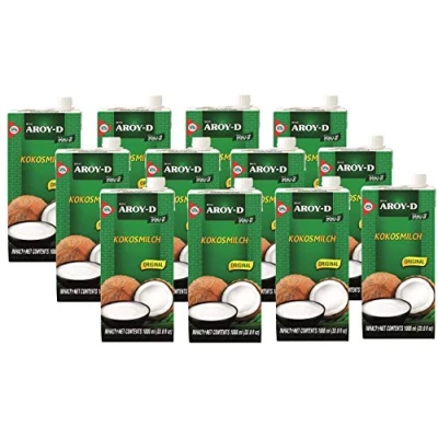 Afbeelding van Aroy D Kokosnootmelk 12 x 1L (met E435)