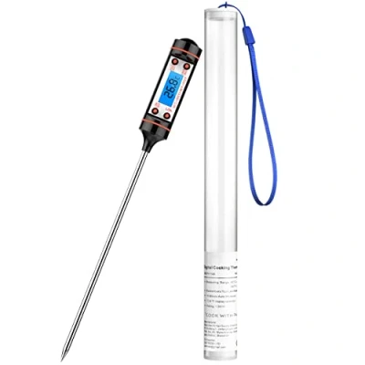 Afbeelding van CGZZ Thermometer, kookthermometer, multifunctioneel, roestvrijstalen digitale kookthermometer met onmiddellijke aflezing