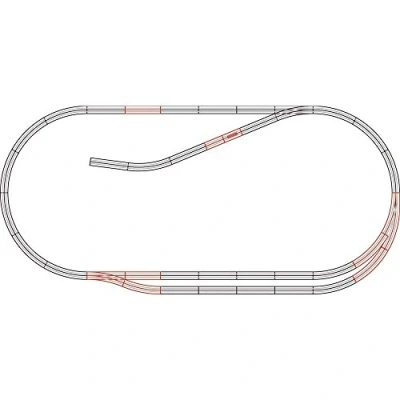 Afbeelding van H0 Roco GeoLine (met ballastbed) 61102 Uitbreidingsset 1 set(s)