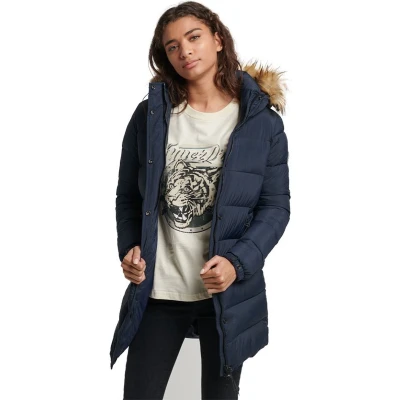 Afbeelding van SUPERDRY Vintage Hooded Mid Layer Jasje Dames Eclipse Navy XS
