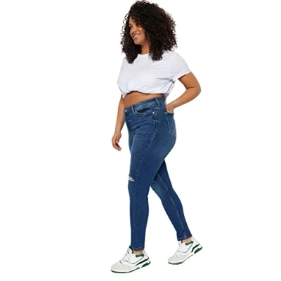 Afbeelding van Trendyol TBBSS23CJ00014 Volwassenen Vrouwen Donkerblauw 42