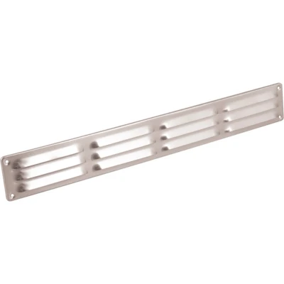 Afbeelding van Nedco schoepenrooster omgezette rand alum. 500 x 65 mm blank