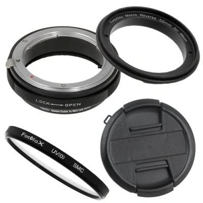 Afbeelding van Fotodiox Macro Reverse Adapter Compatibel met 52 mm filterdraad op Nikon F Mount Camera&#039;s