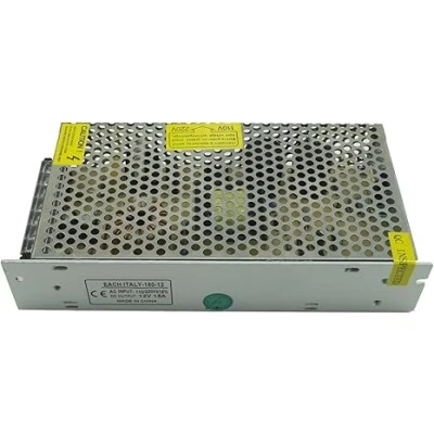 Afbeelding van SQUADO Gestabiliseerde voeding 12 V 15 A 220 met trimmer en intern koellichaam [energieklasse A]