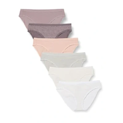 Afbeelding van Amazon Essentials Women&#039;s Katoenen onderbroek in bikinimodel (verkrijgbaar grote maten), Pack of 6, Deftig/Stippen, 44