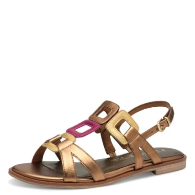 Afbeelding van MARCO TOZZI 2 28145 44 damessandalen, metallic, 37 EU