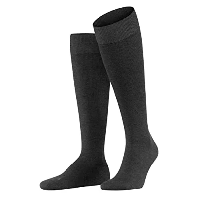 Afbeelding van FALKE Energizing Wool heren kniekousen antraciet (anthra.mel) Maat: 47 48