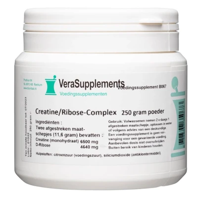 Afbeelding van VeraSupplements Creatine Ribose Complex Poeder 250GR