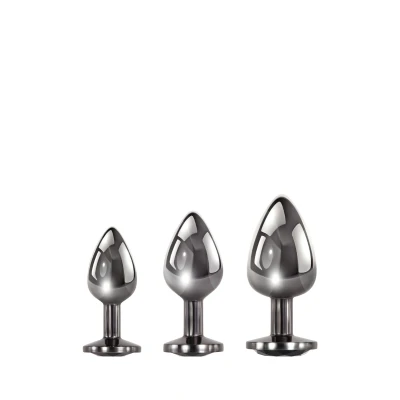 Afbeelding van Buttplug Set Black Gem