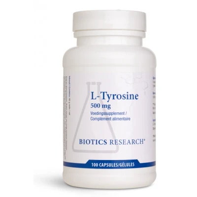 Afbeelding van Biotics L tyrosine 500mg 100ca
