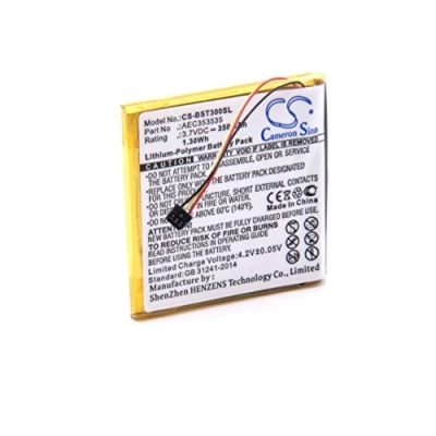 Afbeelding van vhbw 1 x accu compatibel met Beats Solo 3.0, 2.0 draadloze headset hoofdtelefoon (350 mAh, 3,7 V, Li polymeer)