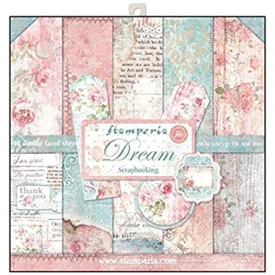 Afbeelding van STAMPERIA SBBL27 papierblok 10 vellen dubbelzijdig dromen, papier, meerkleurig, 30,5 x cm